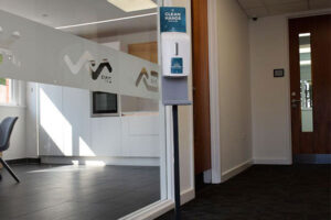 Freestanding hand sanitiser dispenser stands