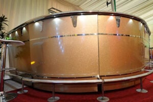 Gold mobile bar hire