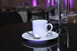 Espresso cups and saucers