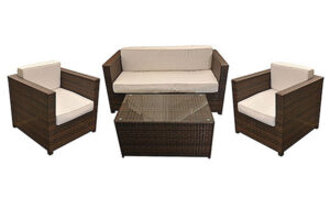 4 seater Chelsea outdoor rattan set