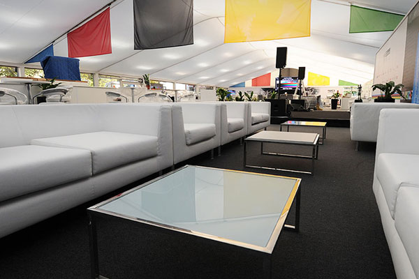 Infiniti sofas & armchairs for luxury VIP hospitality pavilions