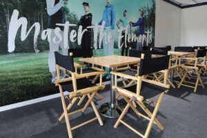 Informal furniture hire for temporary cafe areas