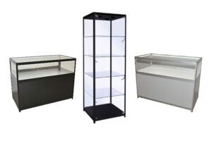 Additions to glass showcases range