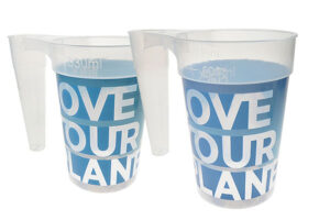 Love Your Planet reusable plastic pints & half pints