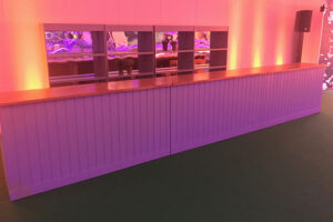 Oak top bars on location