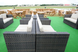 Is outdoor rattan furniture hire popular