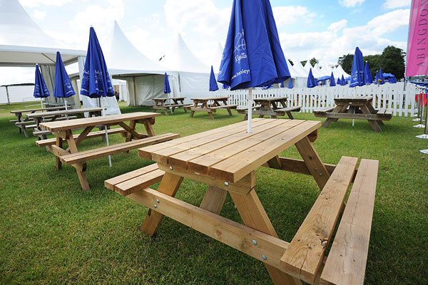 Picnic bench rental for hospitality areas