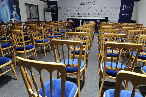 Press conference event furniture hire