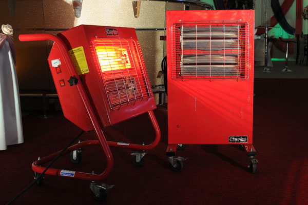 The A-Z of Event Hire: Q is for quartz halogen heater hire