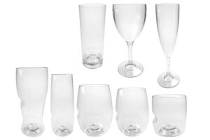 Additions to reusable plastic glasses range
