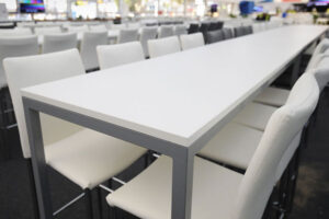 Rio high tables & matching Rio stools look fantastic!