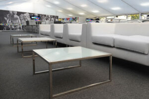 Sofa hire for events is always popular