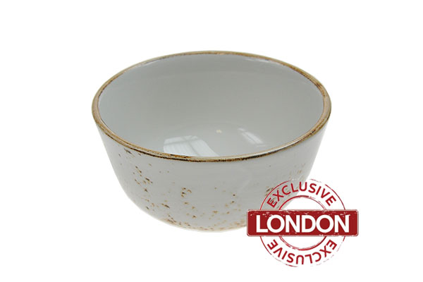 Speckled white tasting bowls