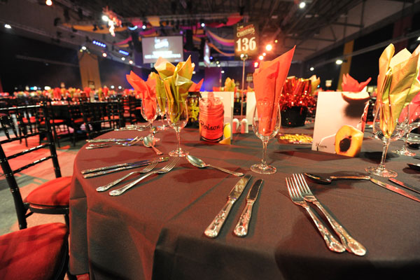 Tableware hire for large events
