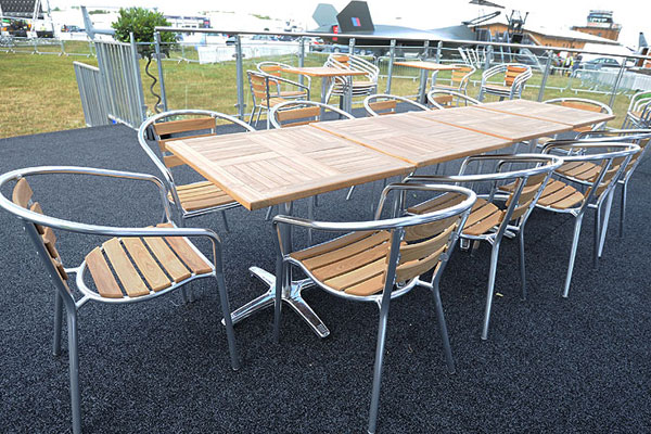 Top quality outdoor furniture is essential for large summer events