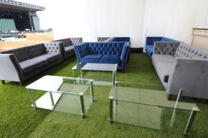 Two tier glass & chrome coffee tables are a stylish option