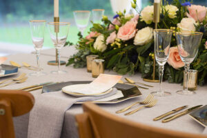 Wedding table setting rentals