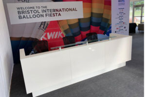 Welcome reception desk hire