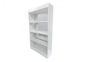 White mirror back bar units