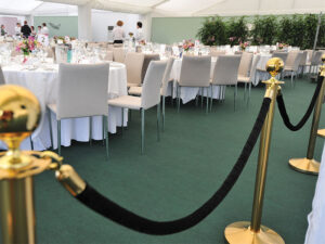 barrier post and rope hire