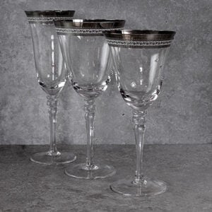 Patterned Silver Rim Range