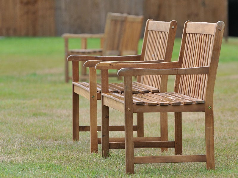 Short term furniture hire for arboretums and special site memorial services