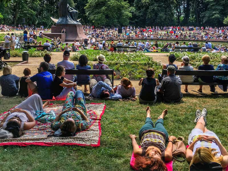 Temporary seating hire for festivals & gatherings in Royal Parks