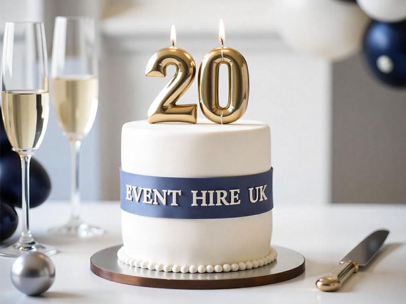 Celebrating 20 years of excellence: A look back at Event Hire UK's journey since 2005