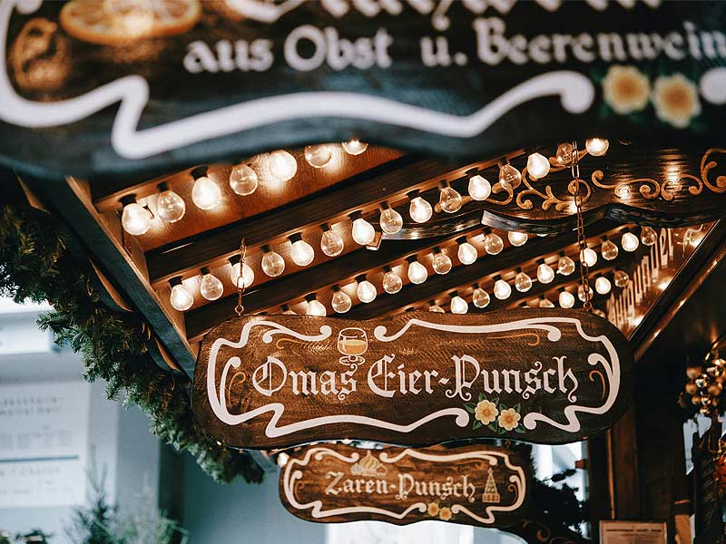 Festive furniture hire for outdoor Christmas markets