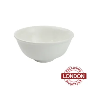 Cameo Lipped White Rice Bowl