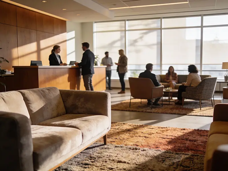 What should I look for when choosing office reception furniture for my business?