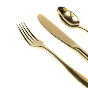 Allure Gold Cutlery Set Hire