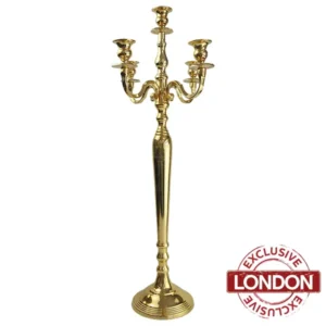 High 5 Branch Gold Candelabra