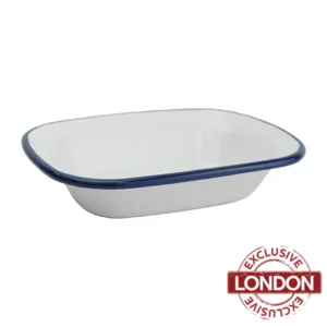 Small Enamel White Dish